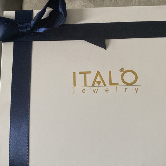 ITALO Italo Emerald Cut Engagement Ring Blue Sapphire Engagement Ring size 7 - Picture 6 of 8